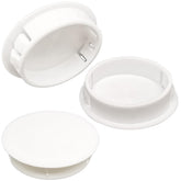 20pcs Plastic Hole Plugs,White Color, Furniture Chair End Cap Flush Type Hole Plugs Snap in Locking Hole Plugs(40mm/1.57in)